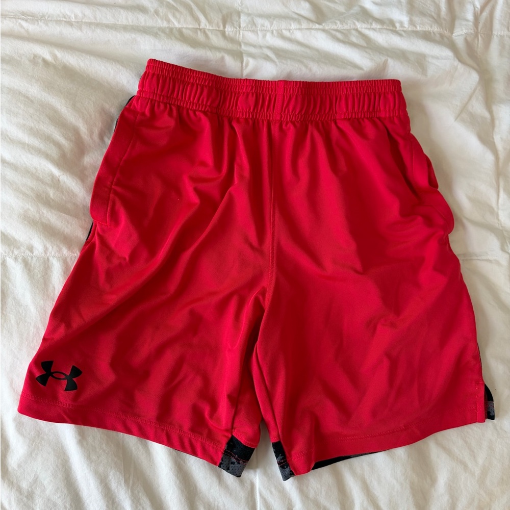 Under Armour Kid’s Red Athletic Shorts
